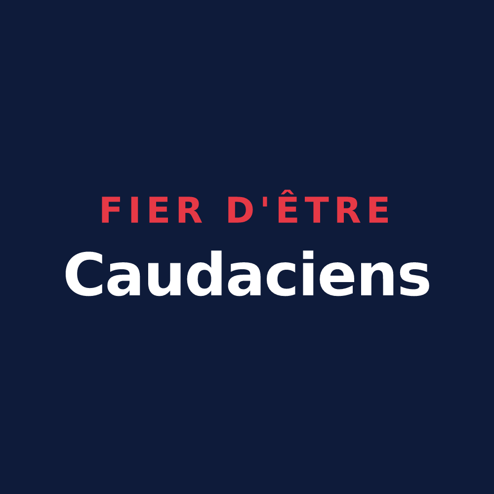 T-shirt « Fier d'être Caudaciens » — design pour La Queue-en-Brie