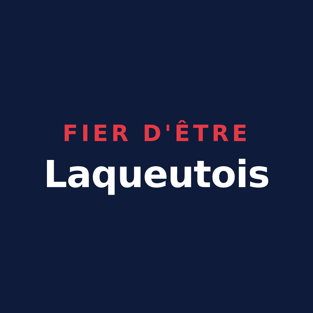 T-shirt « Fier d'être Laqueutois » — design pour La Queue-les-Yvelines