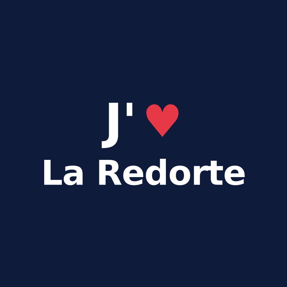 T-shirt personnalisé La Redorte — design J'aime La Redorte