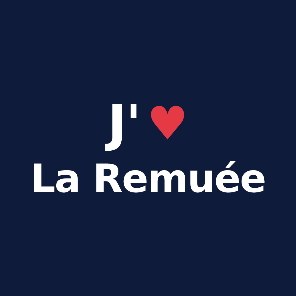 T-shirt personnalisé La Remuée — design J'aime La Remuée