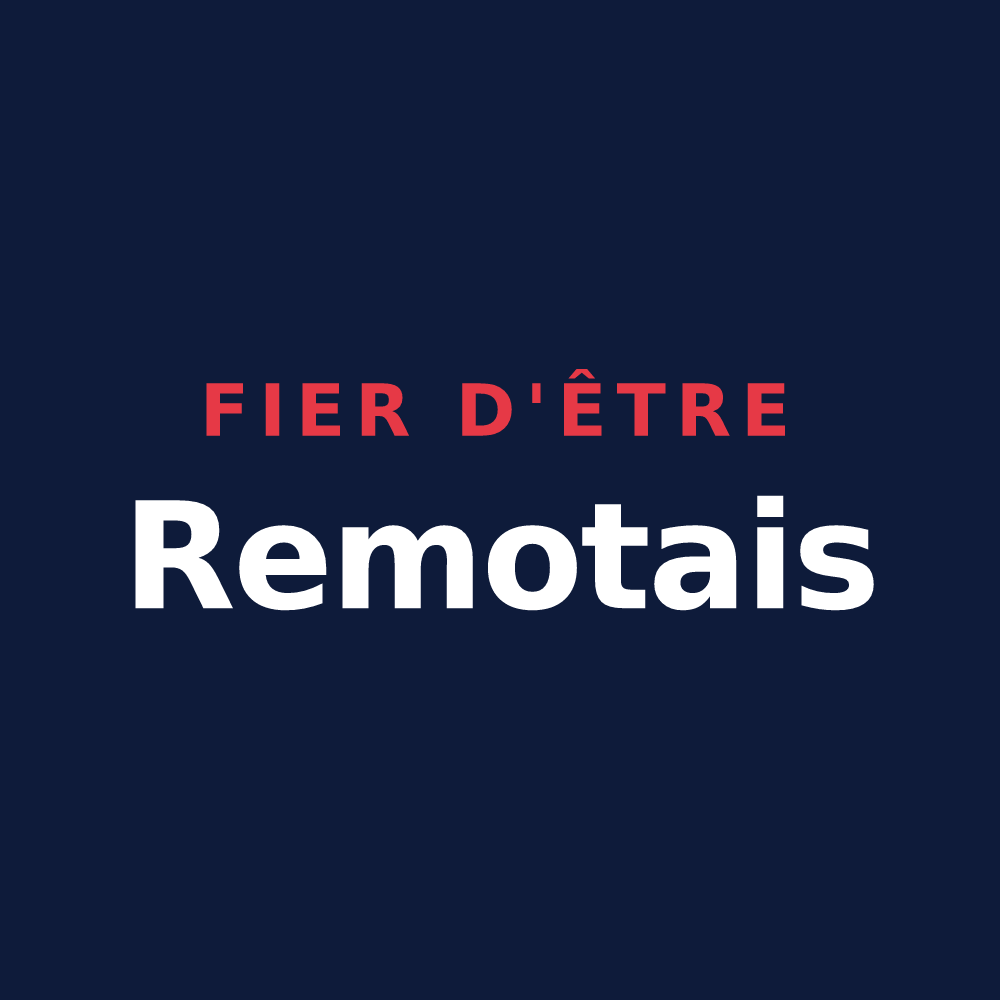 T-shirt « Fier d'être Remotais » — design pour La Remuée