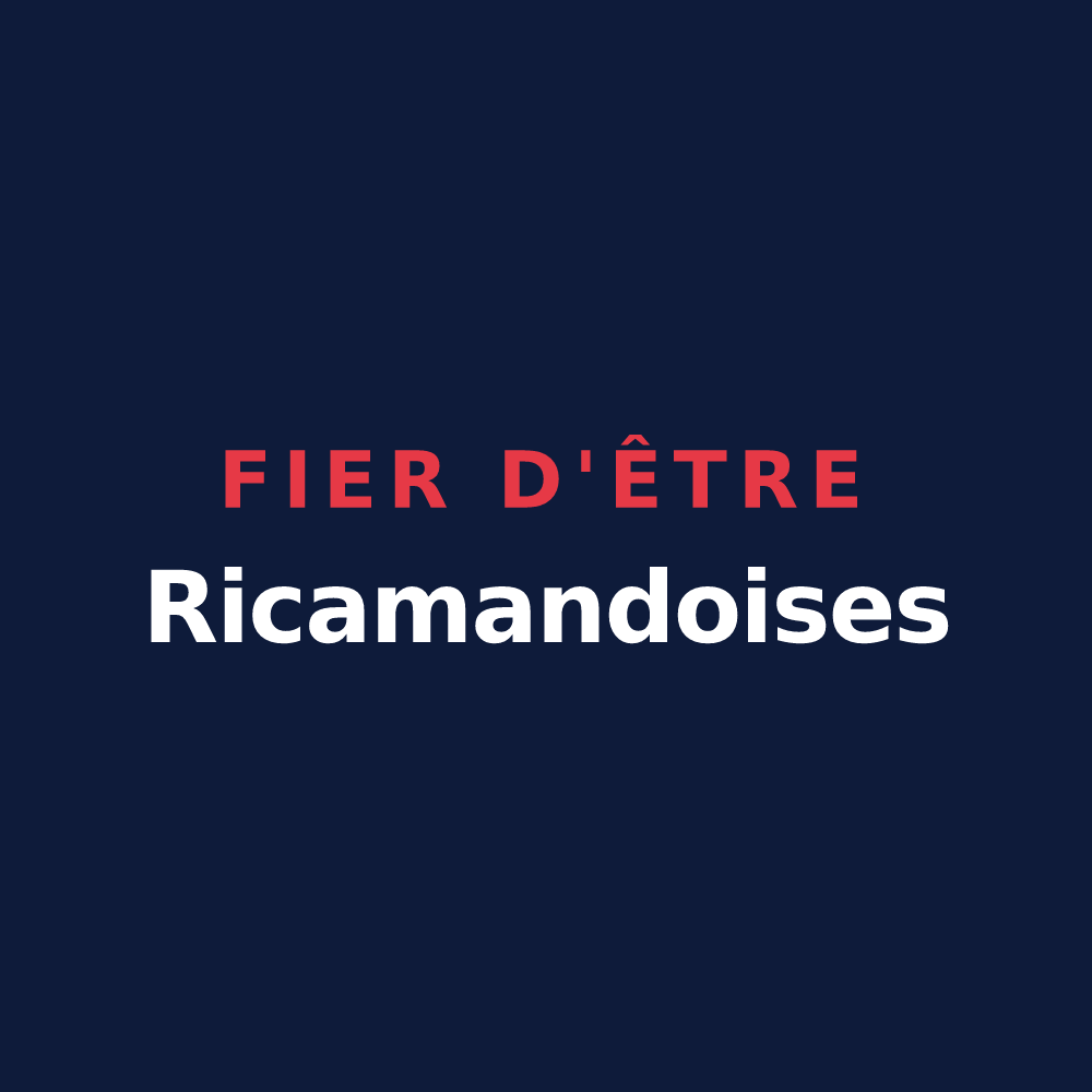 T-shirt « Fier d'être Ricamandoises » — design pour La Ricamarie