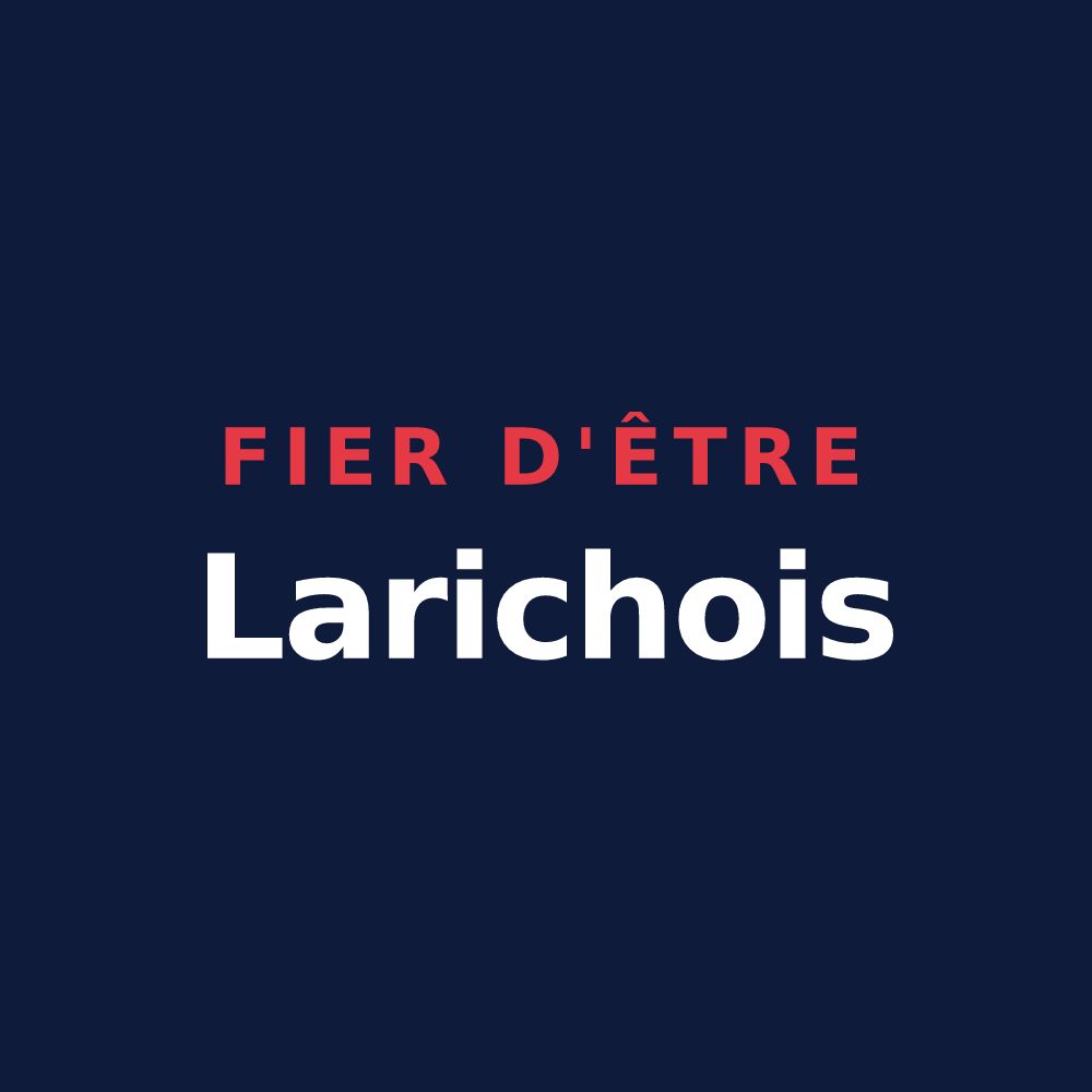 T-shirt « Fier d'être Larichois » — design pour La Riche