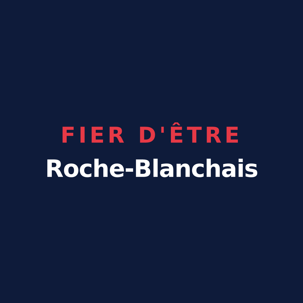 T-shirt « Fier d'être Roche-Blanchais » — design pour La Roche-Blanche