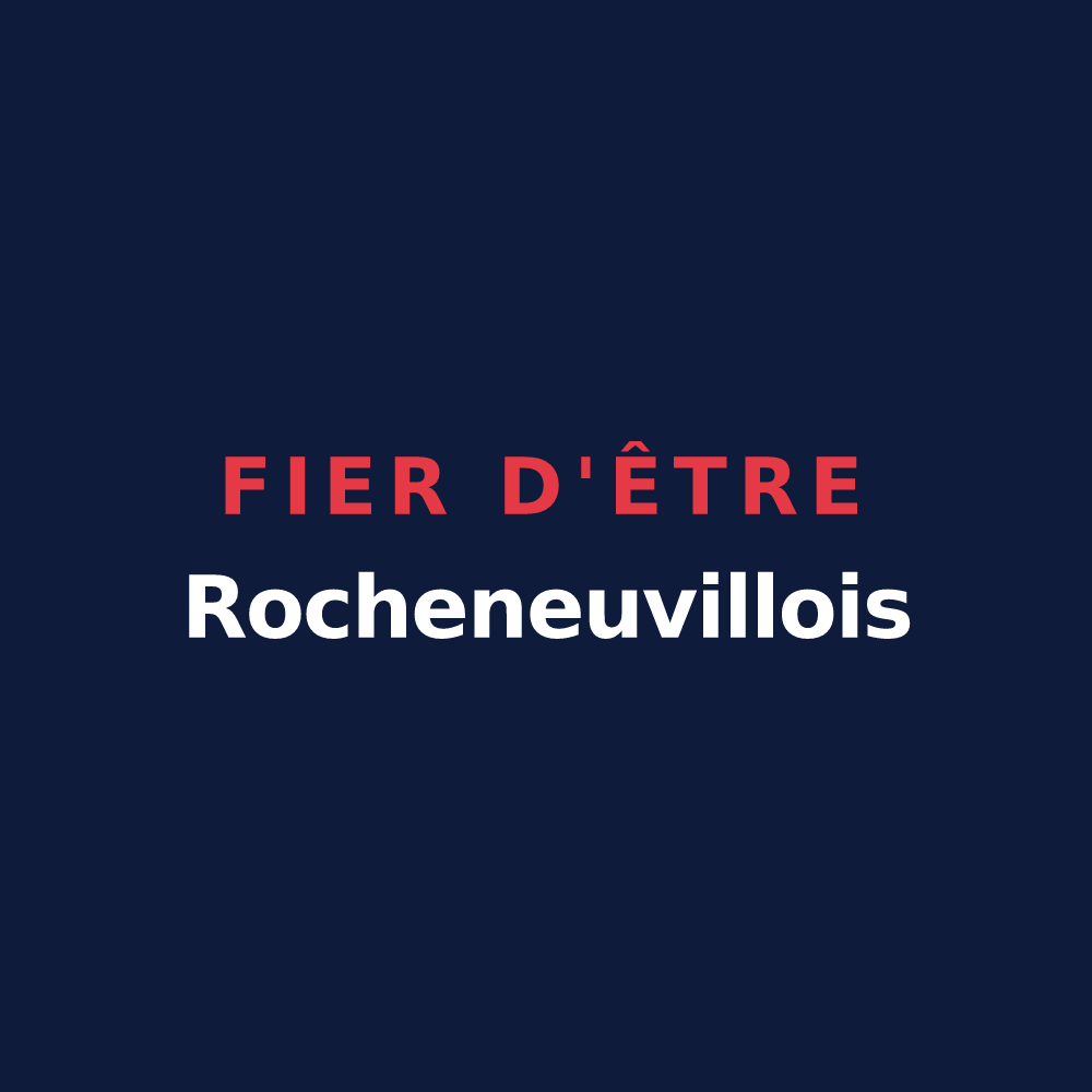 T-shirt « Fier d'être Rocheneuvillois » — design pour La Roche-Neuville