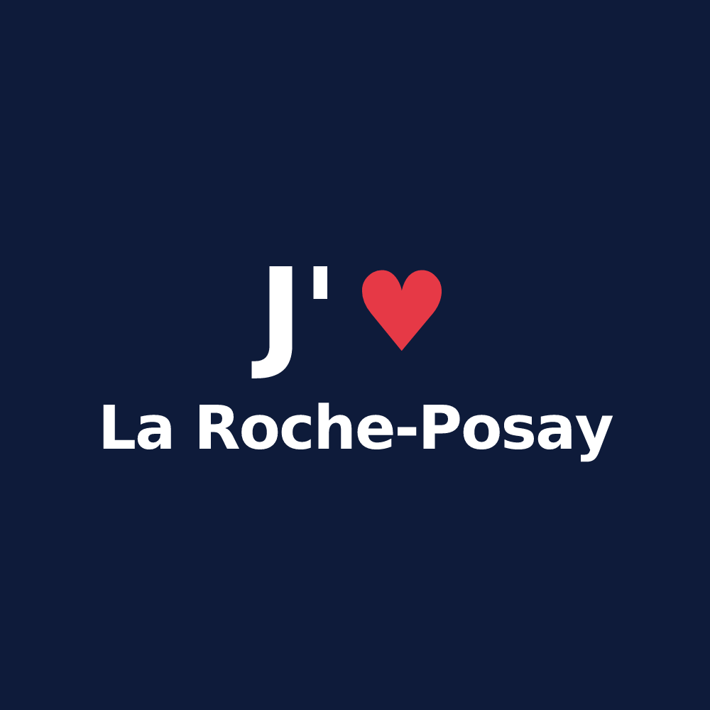 T-shirt personnalisé La Roche-Posay — design J'aime La Roche-Posay