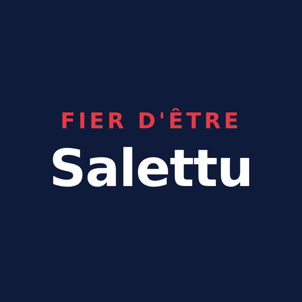 T-shirt « Fier d'être Salettu » — design pour La Salette-Fallavaux