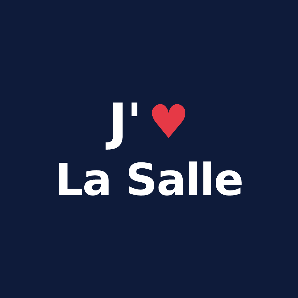 T-shirt personnalisé La Salle — design J'aime La Salle