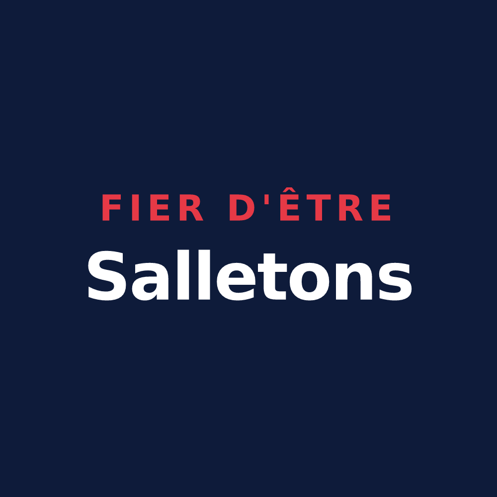 T-shirt « Fier d'être Salletons » — design pour La Salle-en-Beaumont