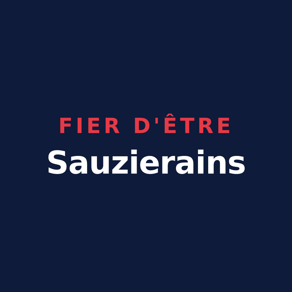 T-shirt « Fier d'être Sauzierains » — design pour La Sauzière-Saint-Jean