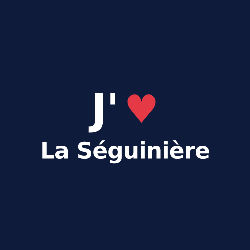 T-shirt personnalisé La Séguinière — design J'aime La Séguinière