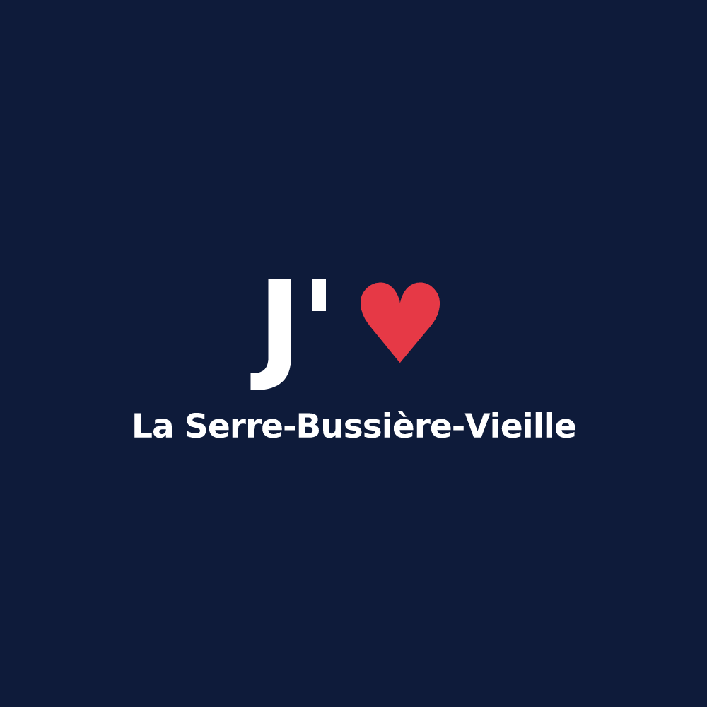T-shirt personnalisé La Serre-Bussière-Vieille — design J'aime La Serre-Bussière-Vieille