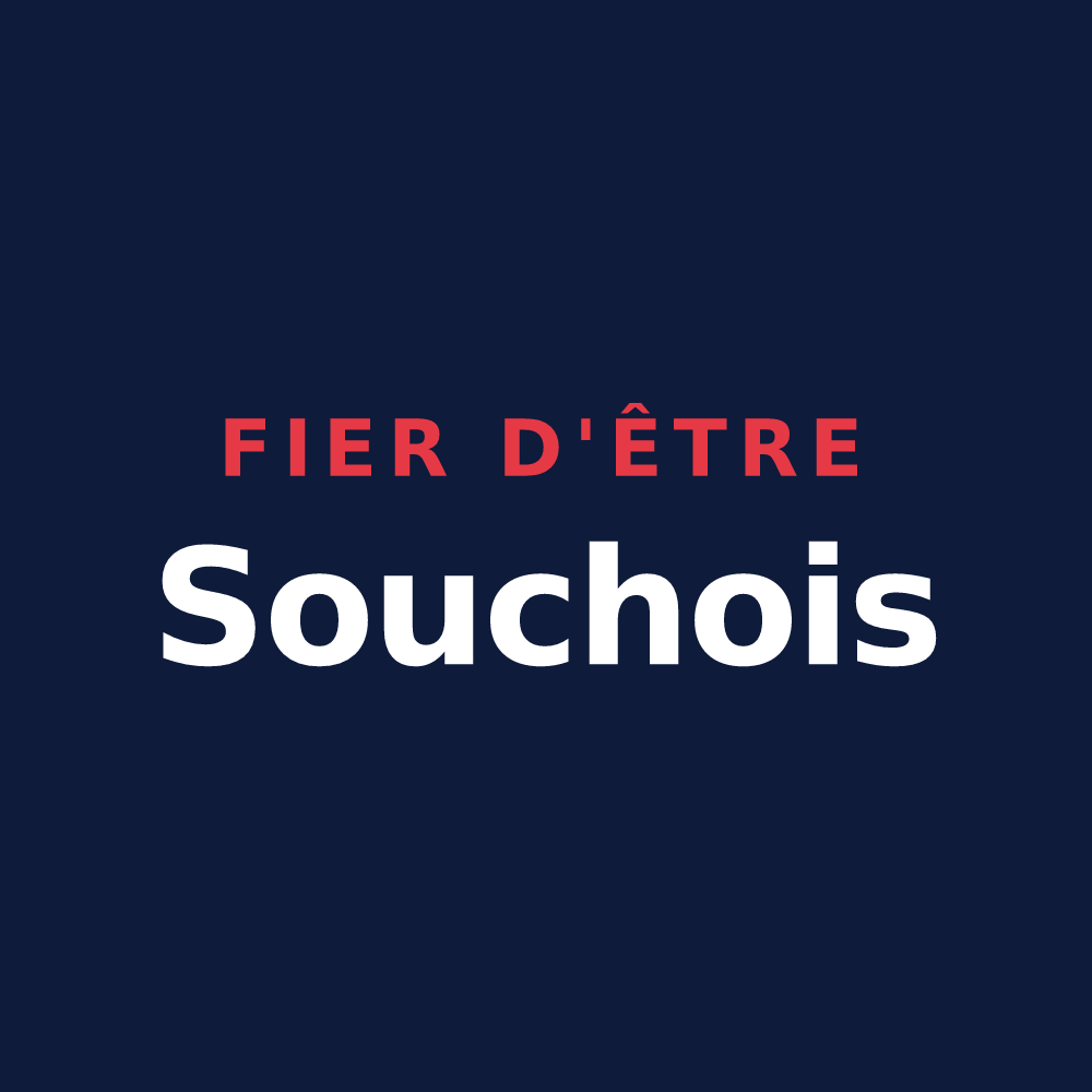 T-shirt « Fier d'être Souchois » — design pour La Souche