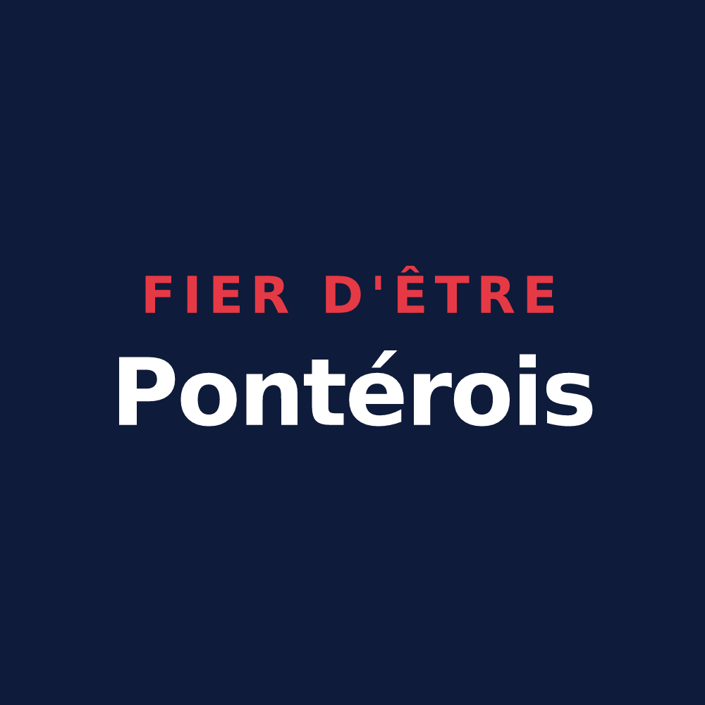T-shirt « Fier d'être Pontérois » — design pour La Terrasse-sur-Dorlay
