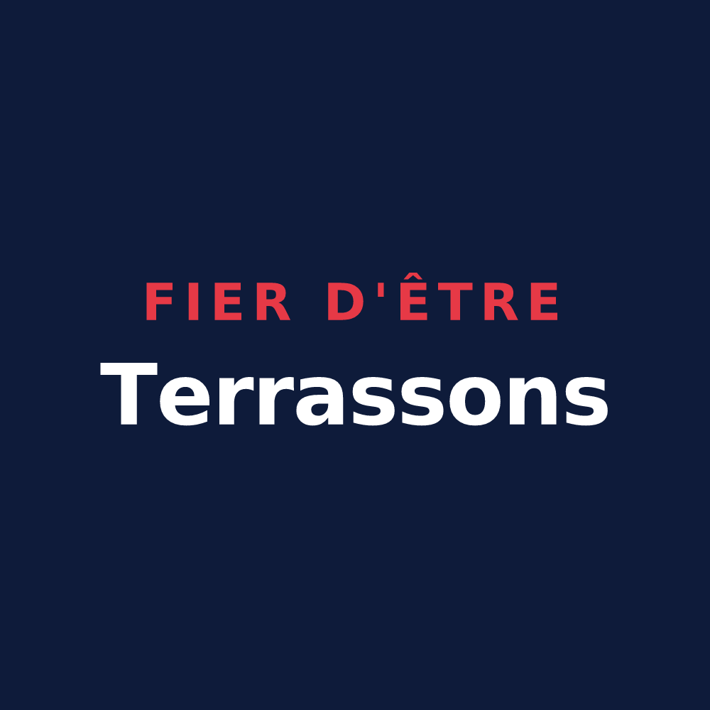 T-shirt « Fier d'être Terrassons » — design pour La Terrasse