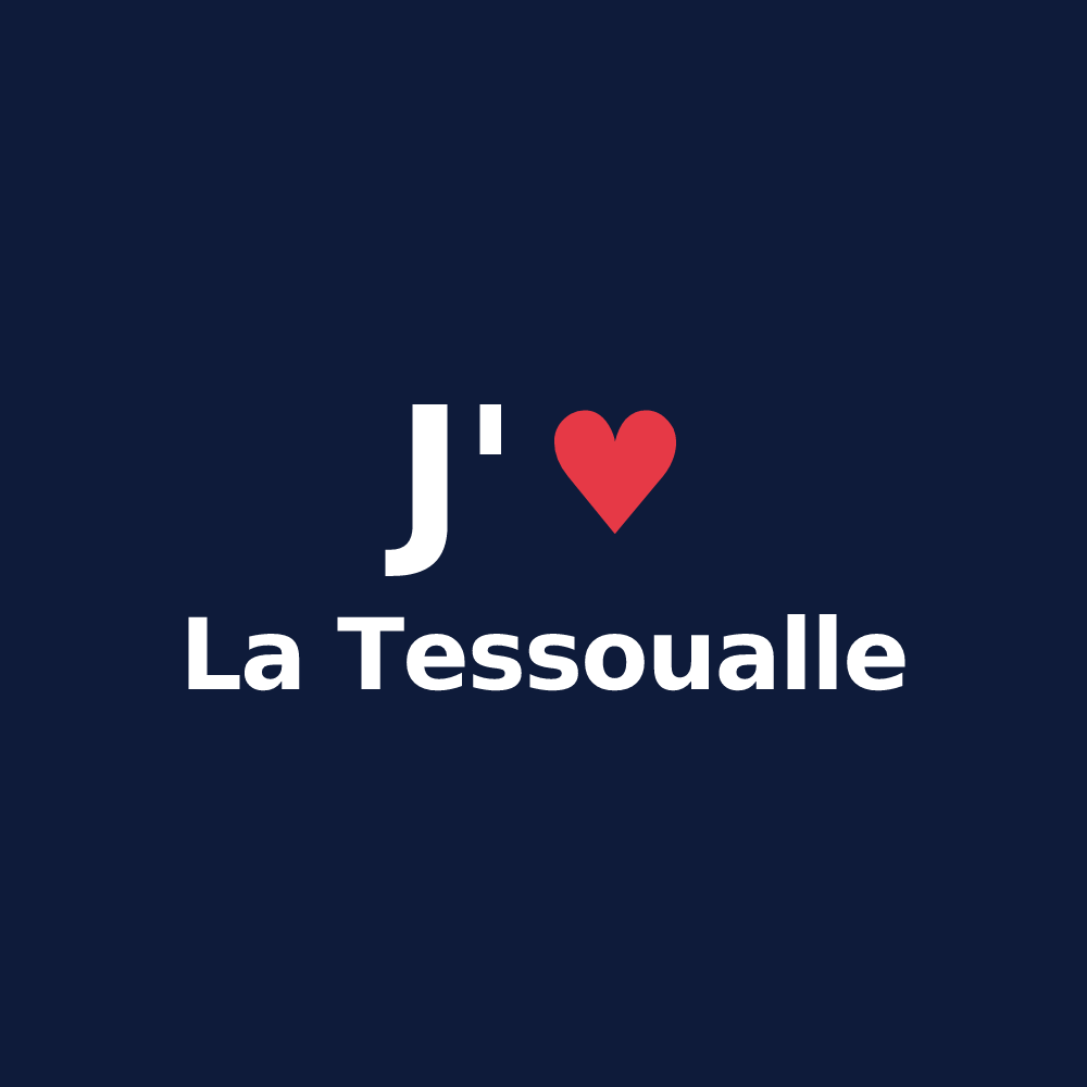 T-shirt personnalisé La Tessoualle — design J'aime La Tessoualle