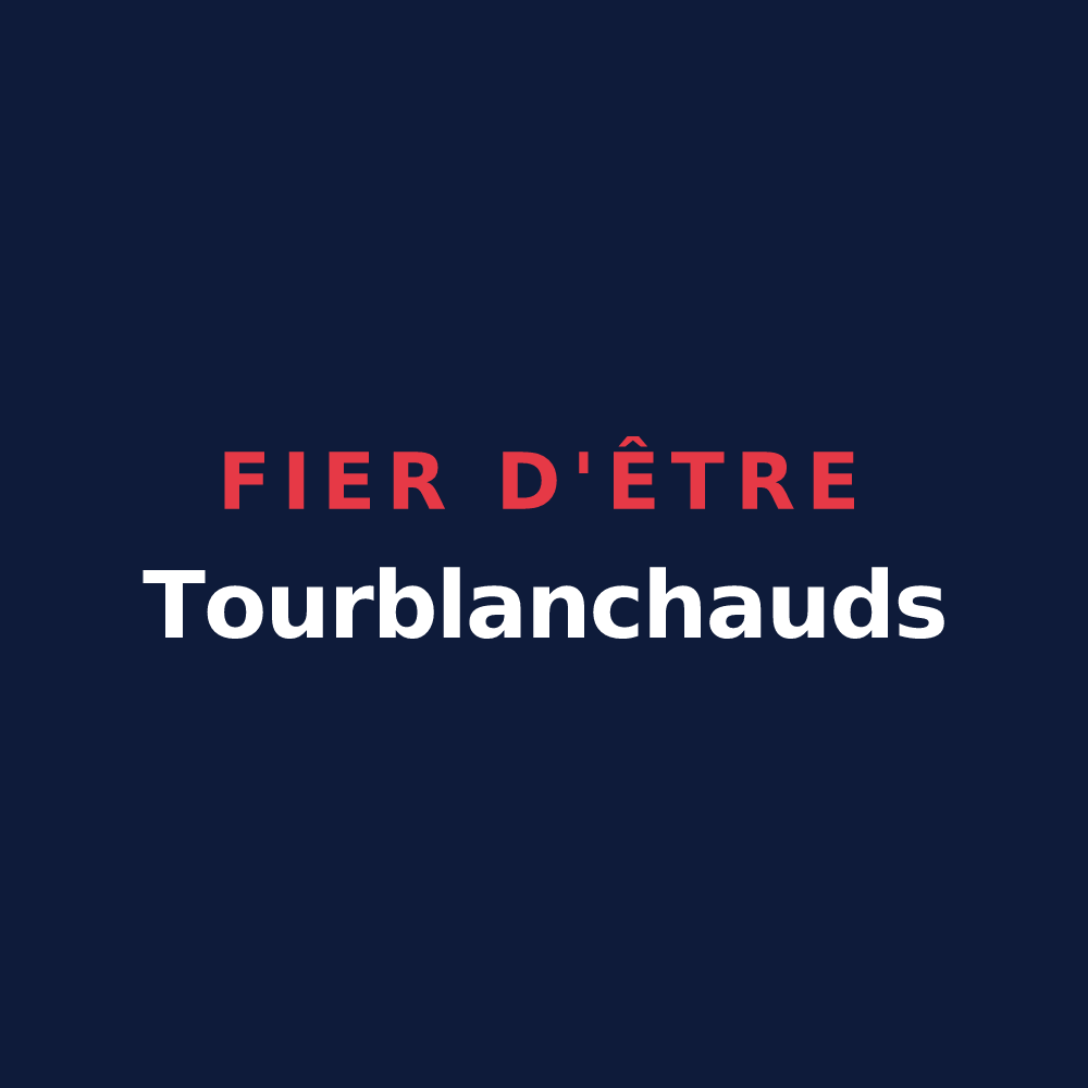 T-shirt « Fier d'être Tourblanchauds » — design pour La Tour-Blanche-Cercles