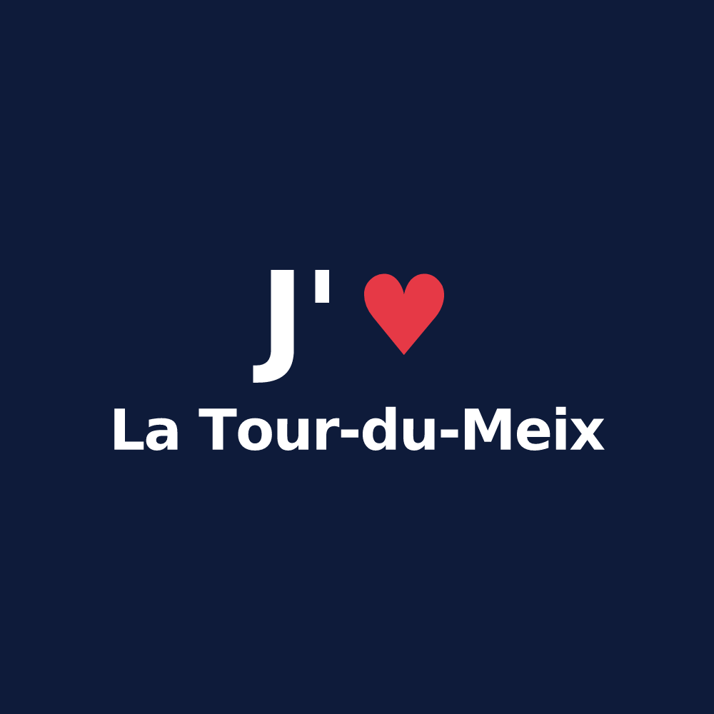 T-shirt personnalisé La Tour-du-Meix — design J'aime La Tour-du-Meix