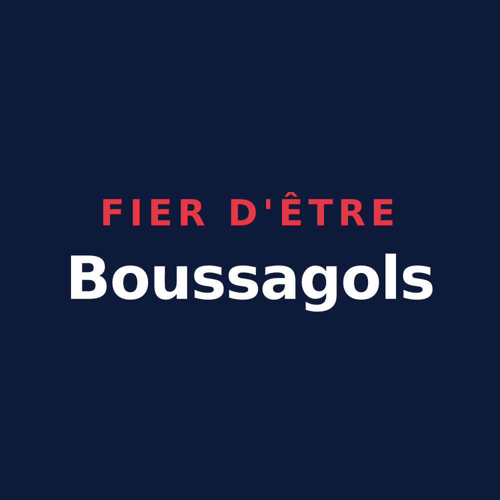 T-shirt « Fier d'être Boussagols » — design pour La Tour-sur-Orb