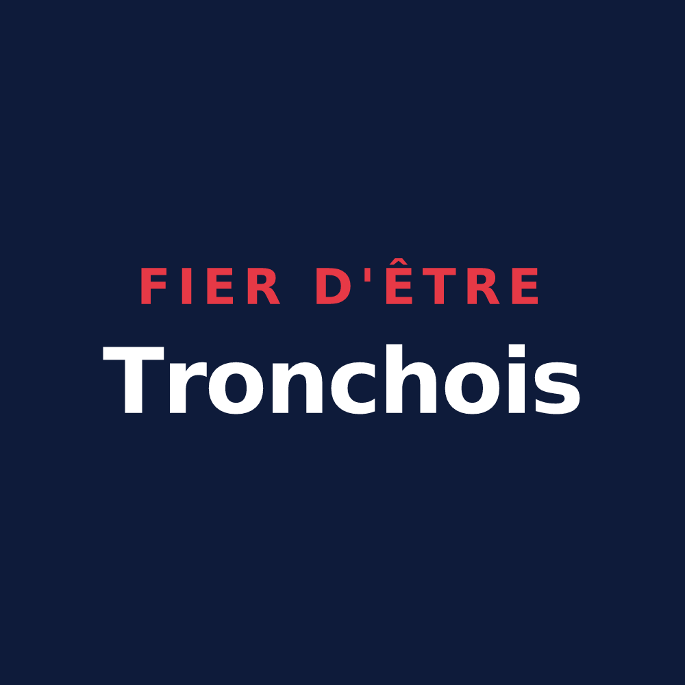 T-shirt « Fier d'être Tronchois » — design pour La Tronche
