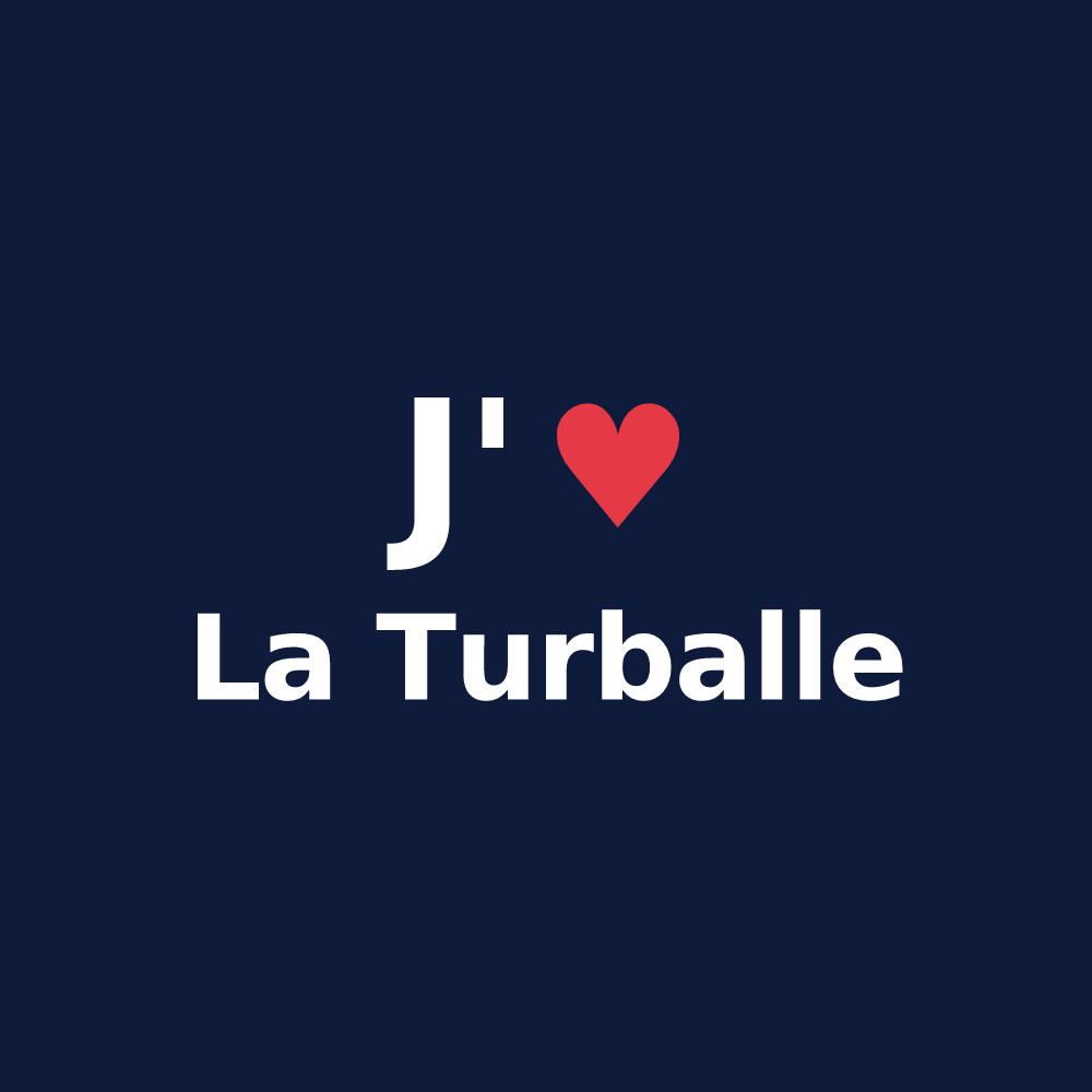 T-shirt personnalisé La Turballe — design J'aime La Turballe