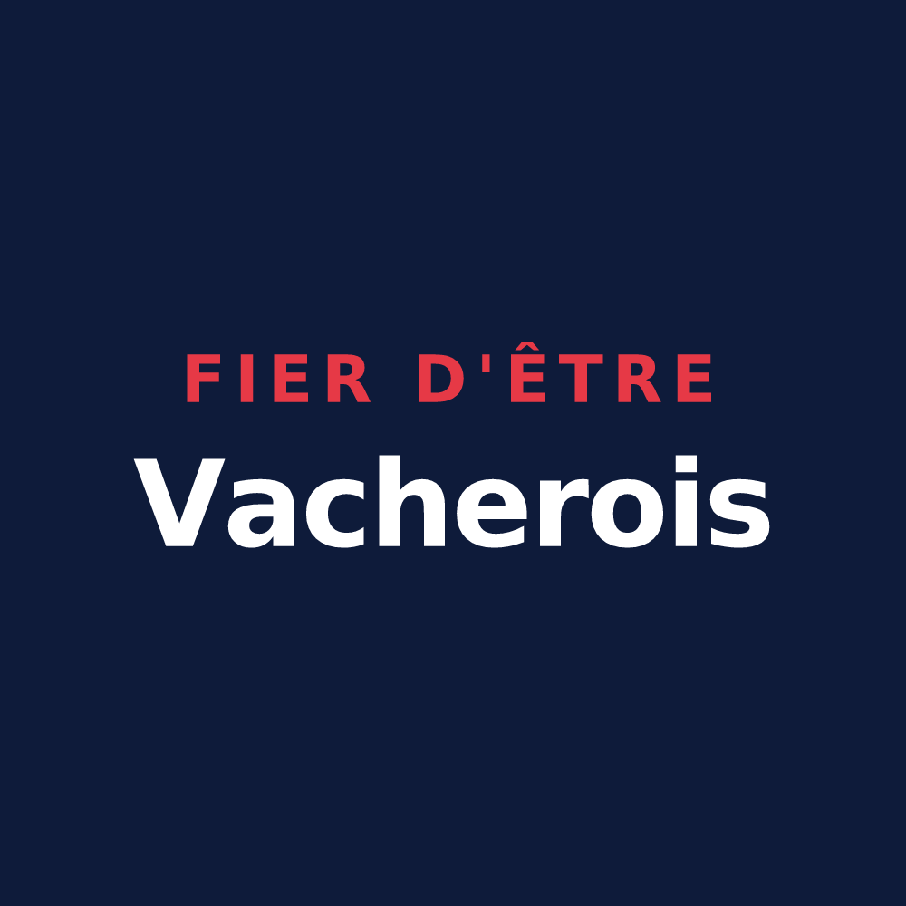 T-shirt « Fier d'être Vacherois » — design pour La Vacherie