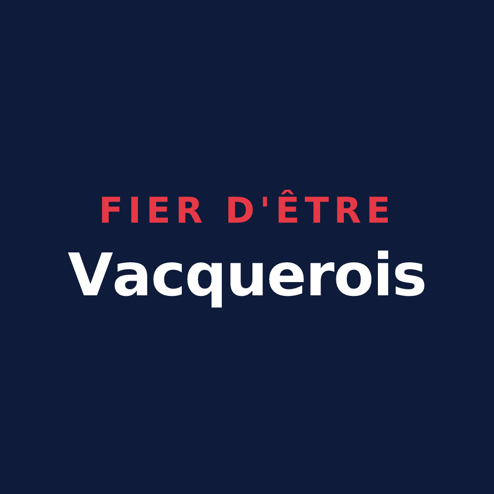 T-shirt « Fier d'être Vacquerois » — design pour La Vacquerie-et-Saint-Martin-de-Castries