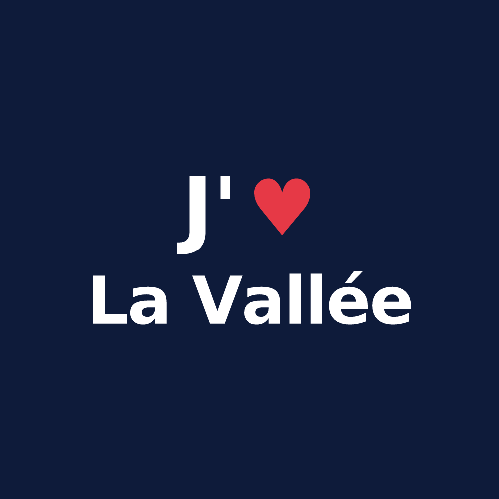 T-shirt personnalisé La Vallée — design J'aime La Vallée