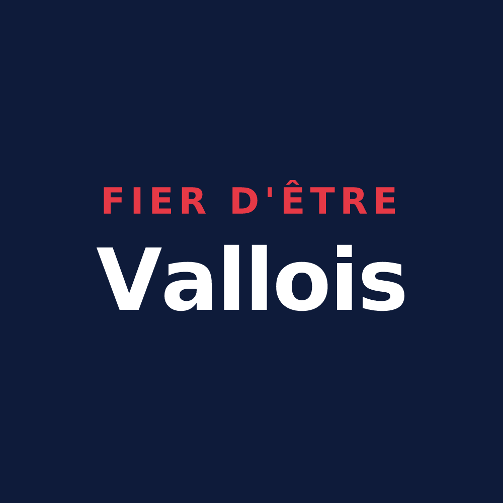T-shirt « Fier d'être Vallois » — design pour La Vallée