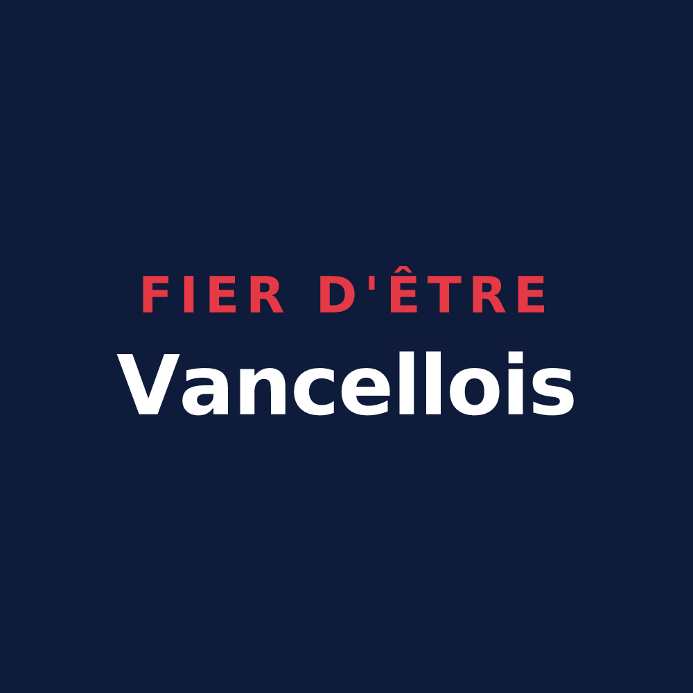 T-shirt « Fier d'être Vancellois » — design pour La Vancelle