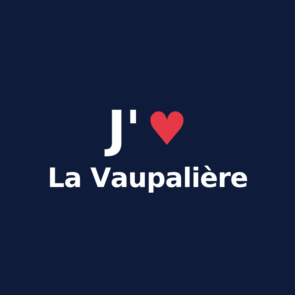 T-shirt personnalisé La Vaupalière — design J'aime La Vaupalière