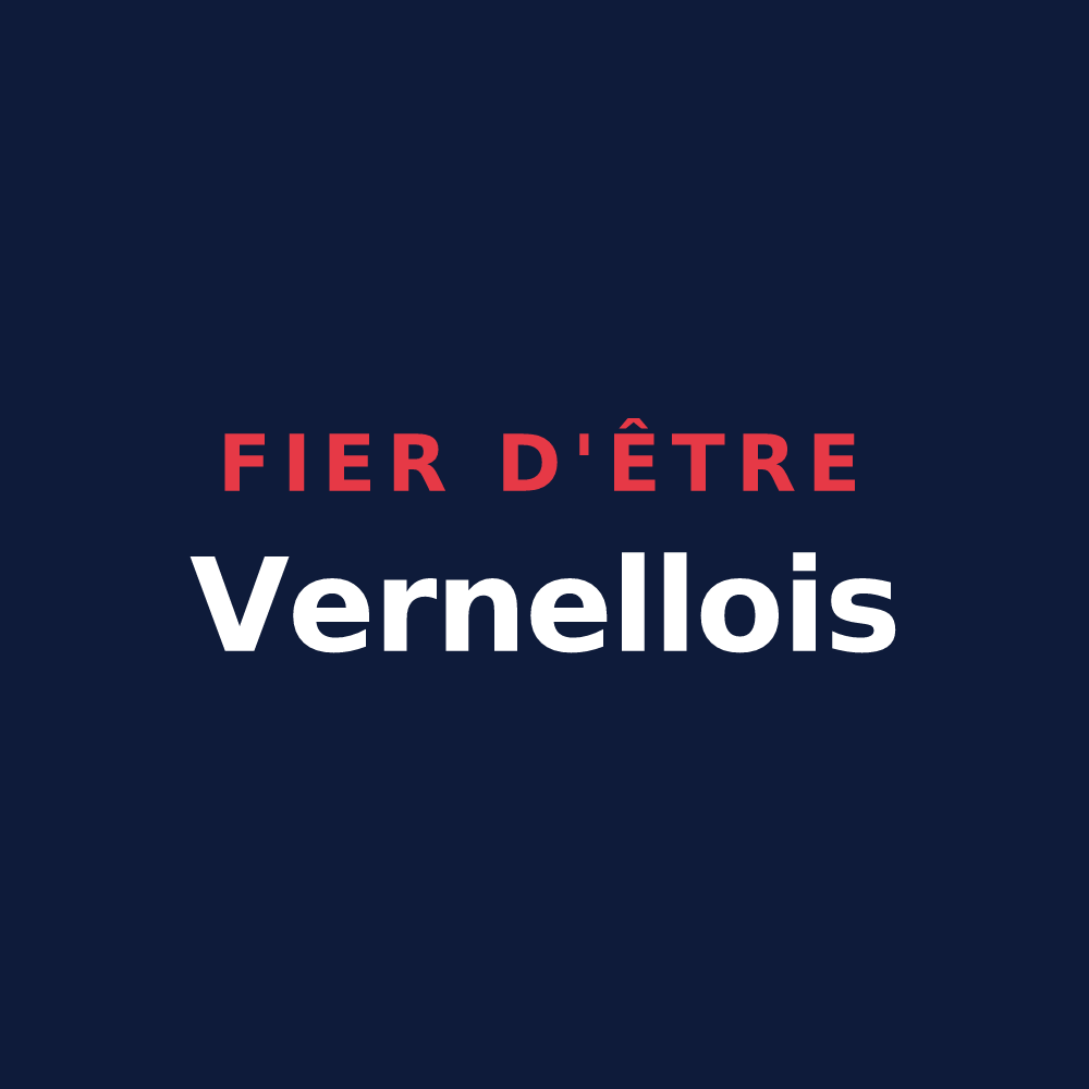 T-shirt « Fier d'être Vernellois » — design pour La Vernelle
