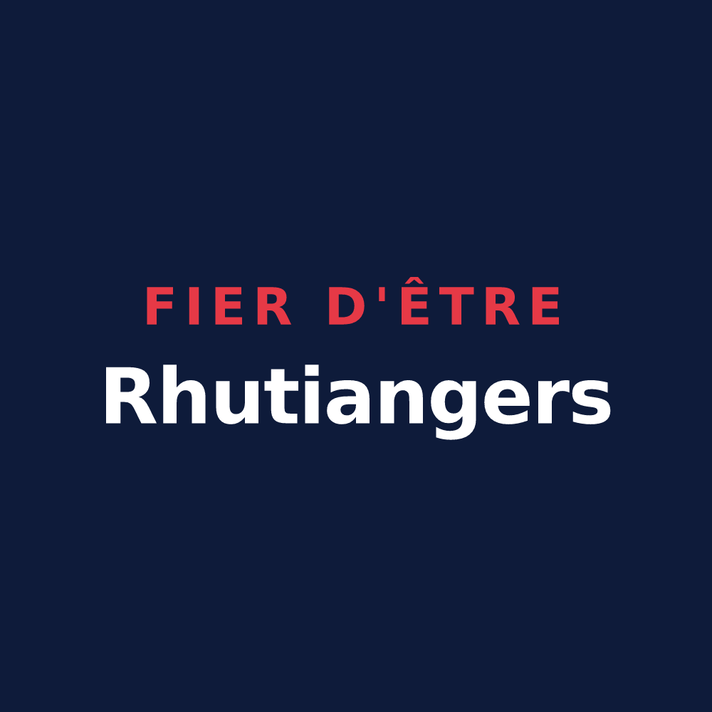 T-shirt « Fier d'être Rhutiangers » — design pour La Versanne