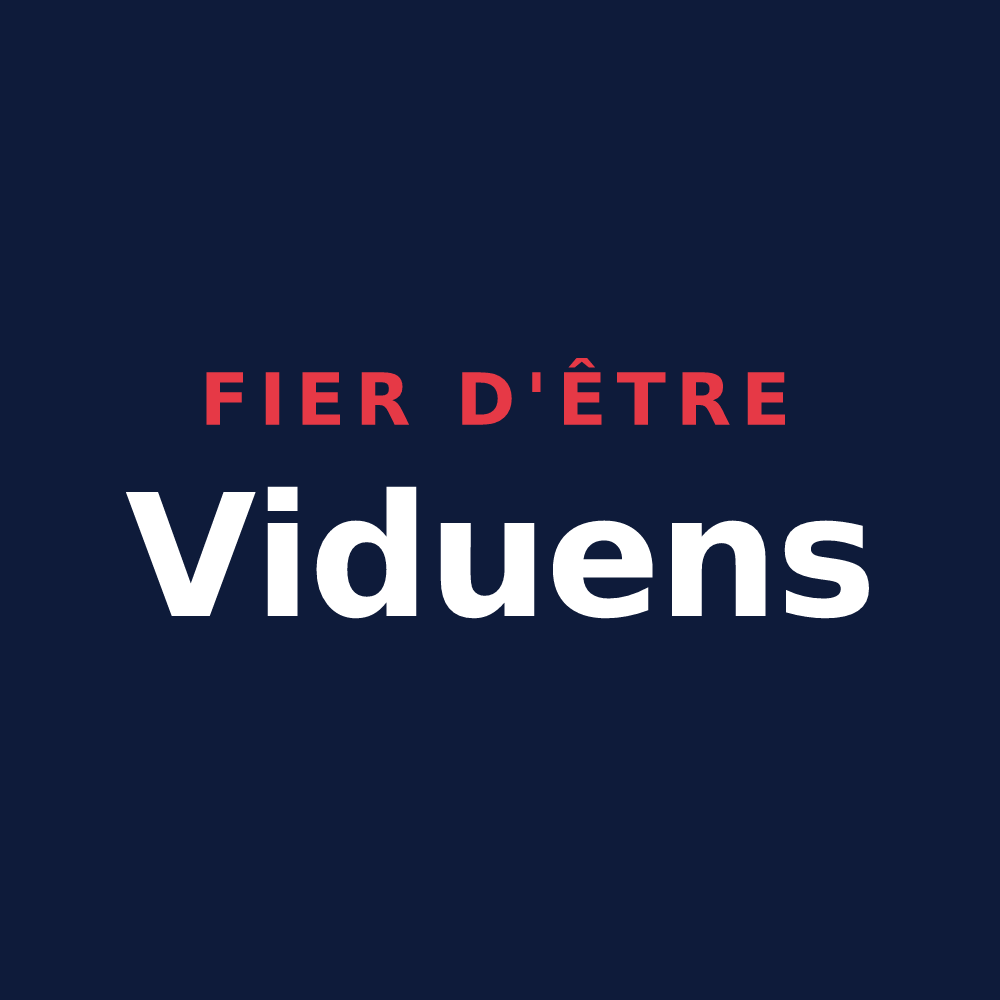 T-shirt « Fier d'être Viduens » — design pour La Veuve