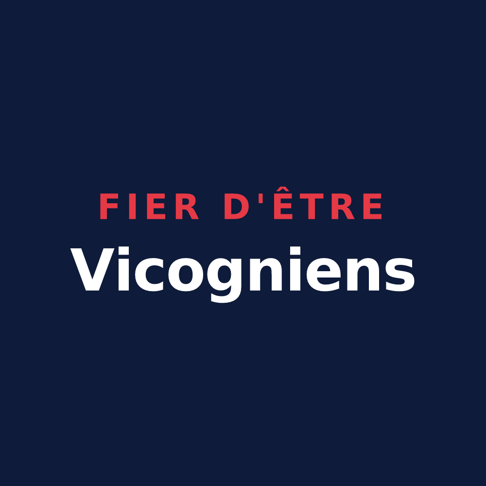 T-shirt « Fier d'être Vicogniens » — design pour La Vicogne
