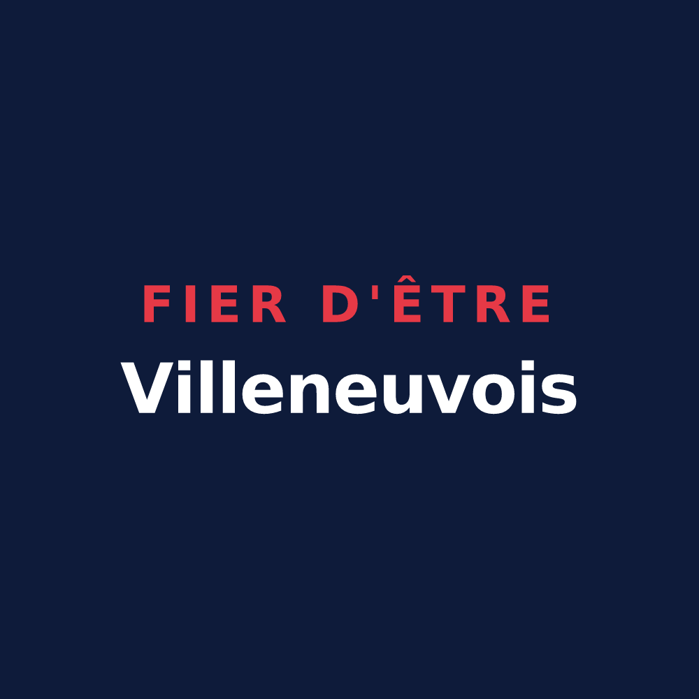 T-shirt « Fier d'être Villeneuvois » — design pour La Villeneuve