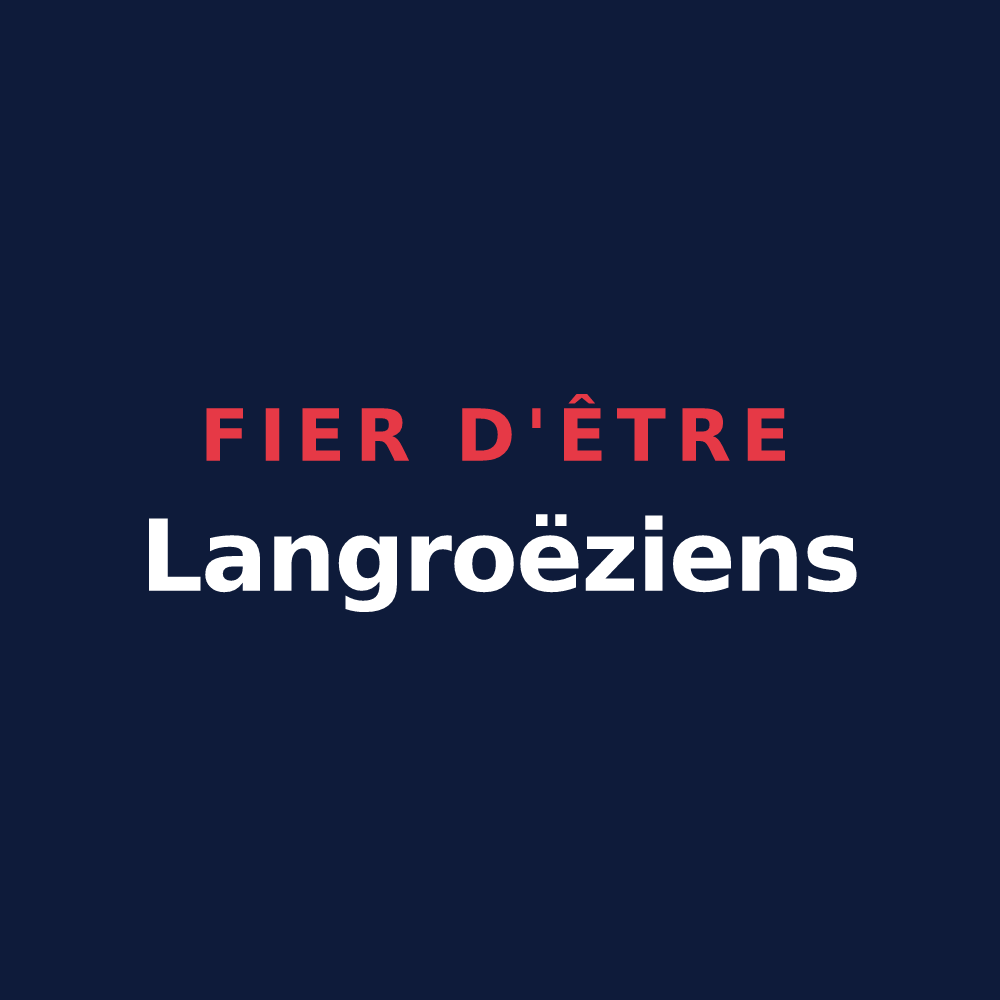 T-shirt « Fier d'être Langroëziens » — design pour La Vraie-Croix