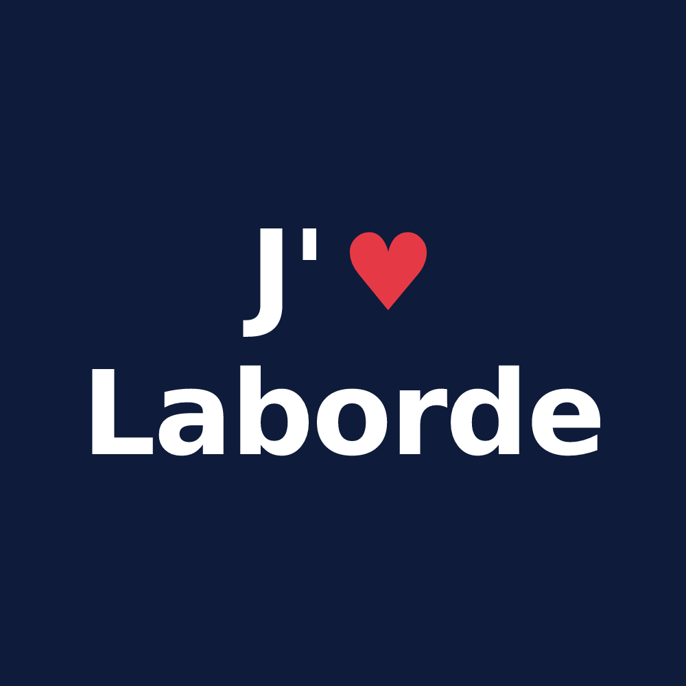 T-shirt personnalisé Laborde — design J'aime Laborde