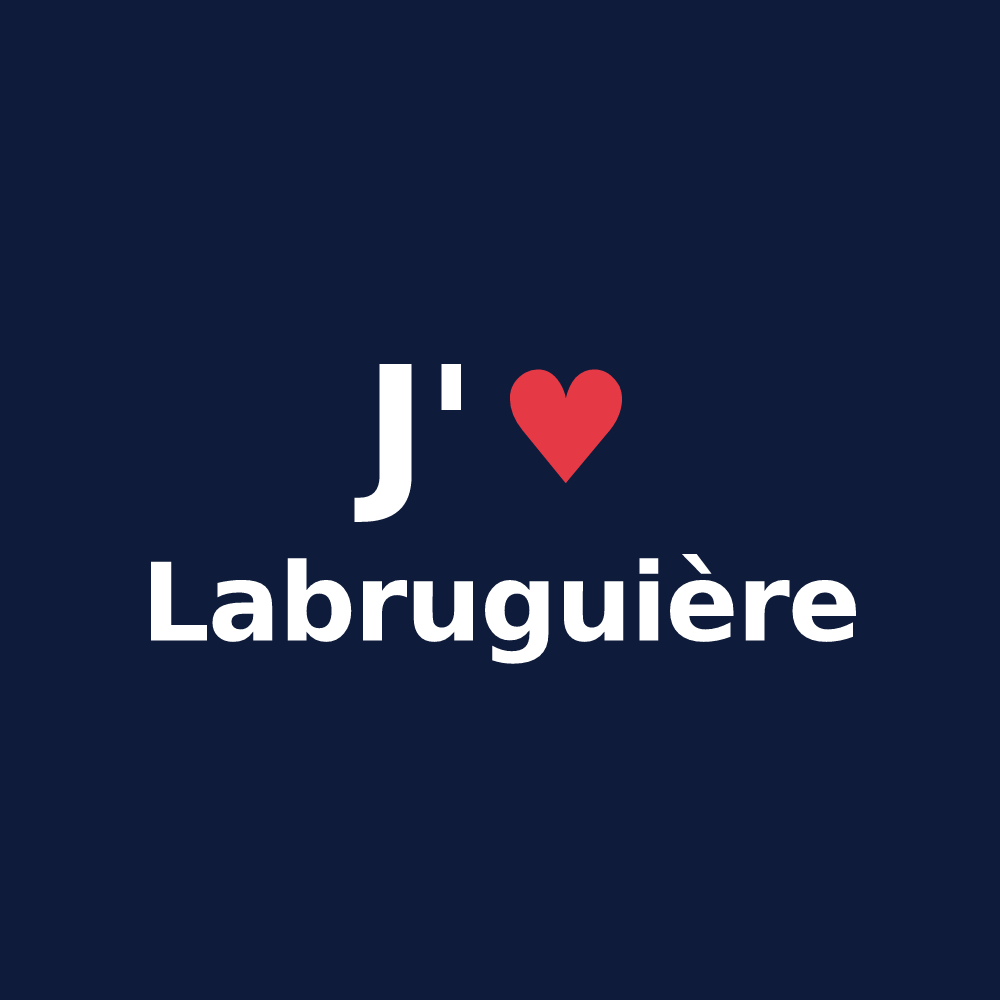 T-shirt personnalisé Labruguière — design J'aime Labruguière