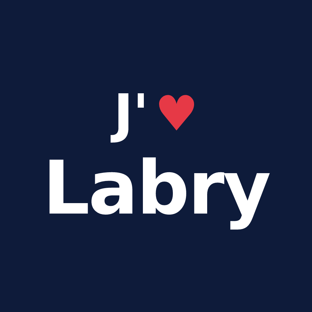 T-shirt personnalisé Labry — design J'aime Labry