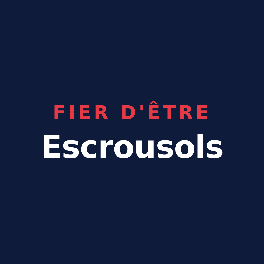 T-shirt « Fier d'être Escrousols » — design pour Lacapelle-Escroux