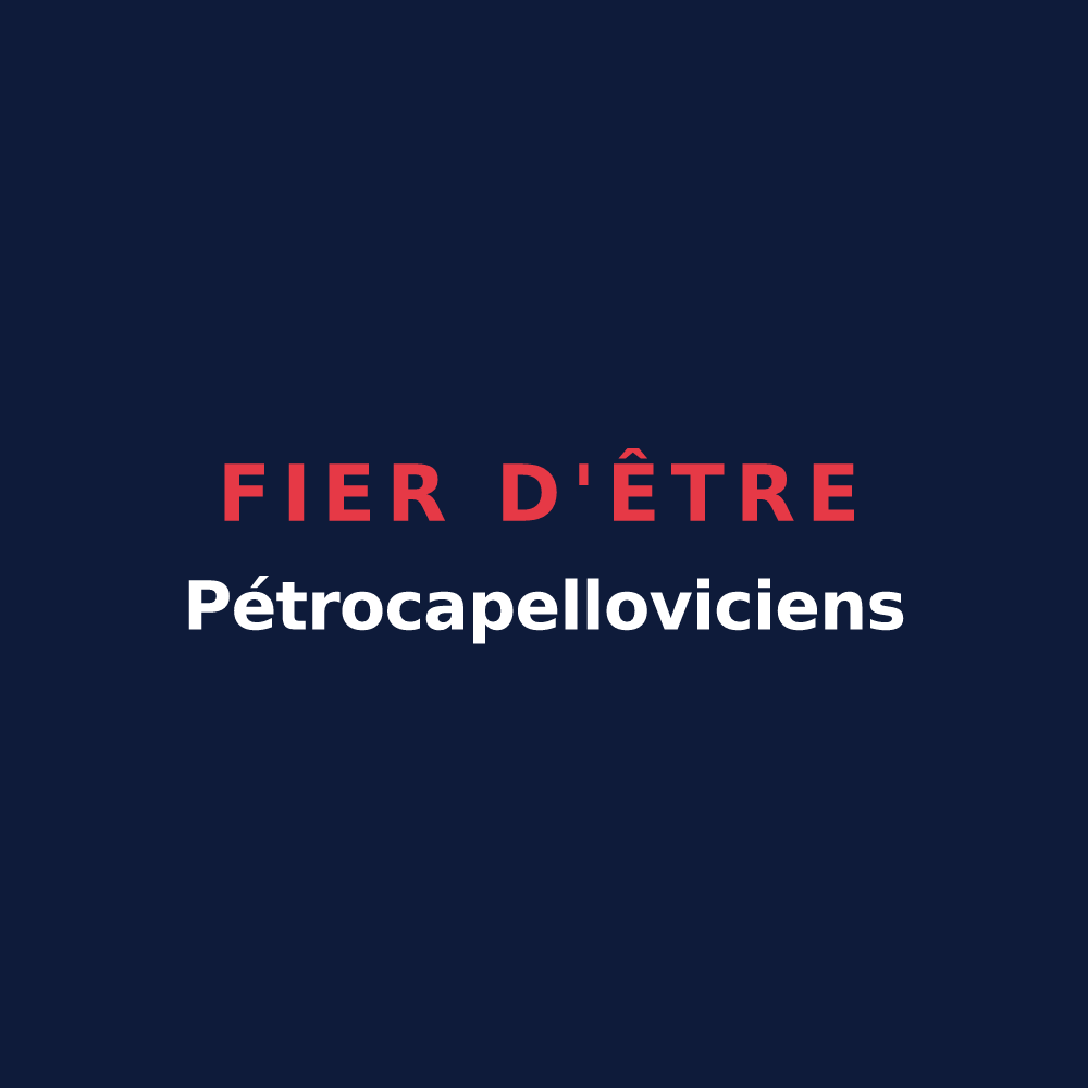 T-shirt « Fier d'être Pétrocapelloviciens » — design pour Lachapelle-Saint-Pierre