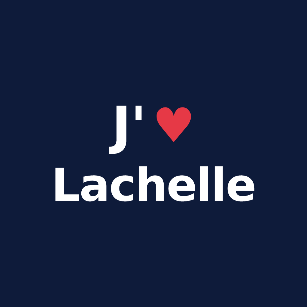 T-shirt personnalisé Lachelle — design J'aime Lachelle