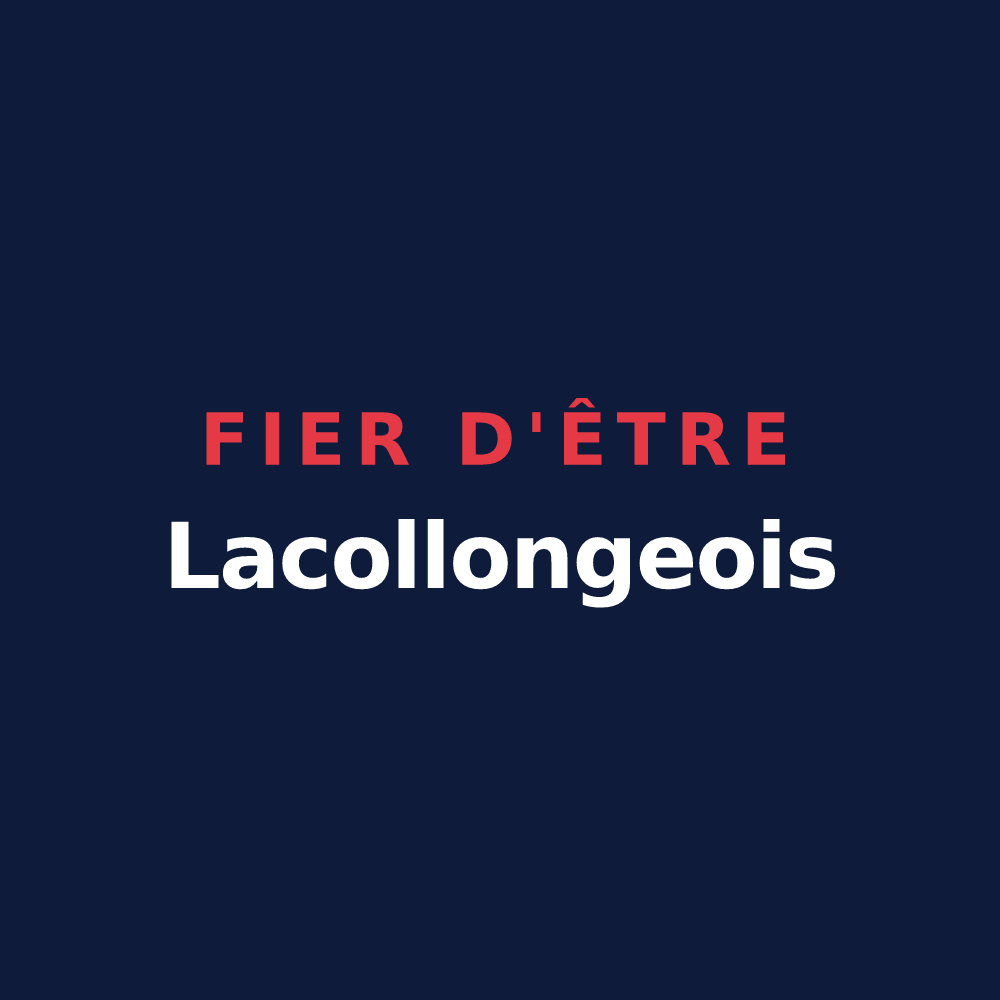 T-shirt « Fier d'être Lacollongeois » — design pour Lacollonge