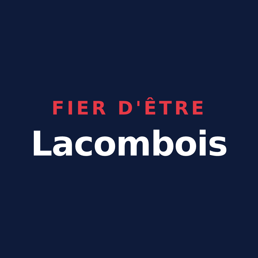 T-shirt « Fier d'être Lacombois » — design pour Lacombe