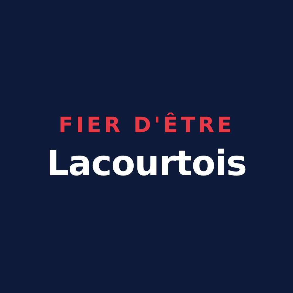 T-shirt « Fier d'être Lacourtois » — design pour Lacourt