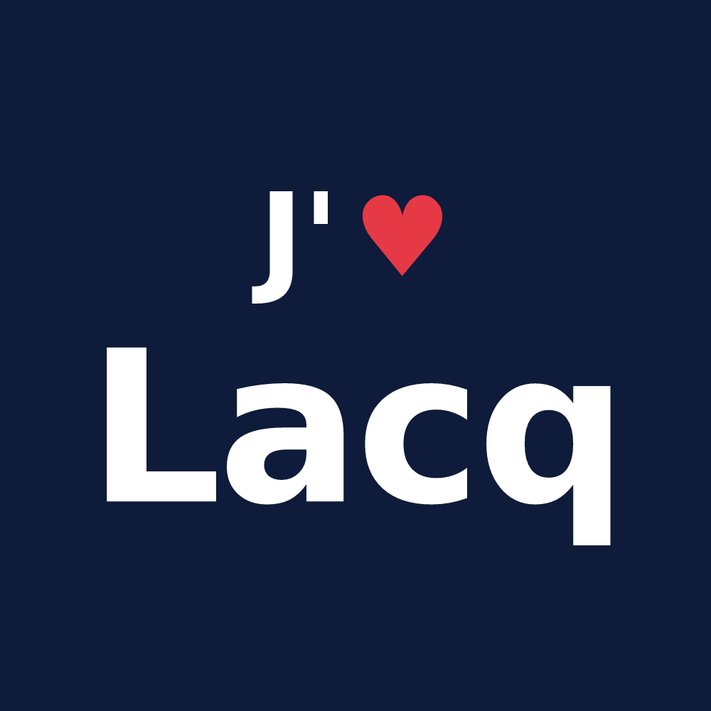 T-shirt personnalisé Lacq — design J'aime Lacq