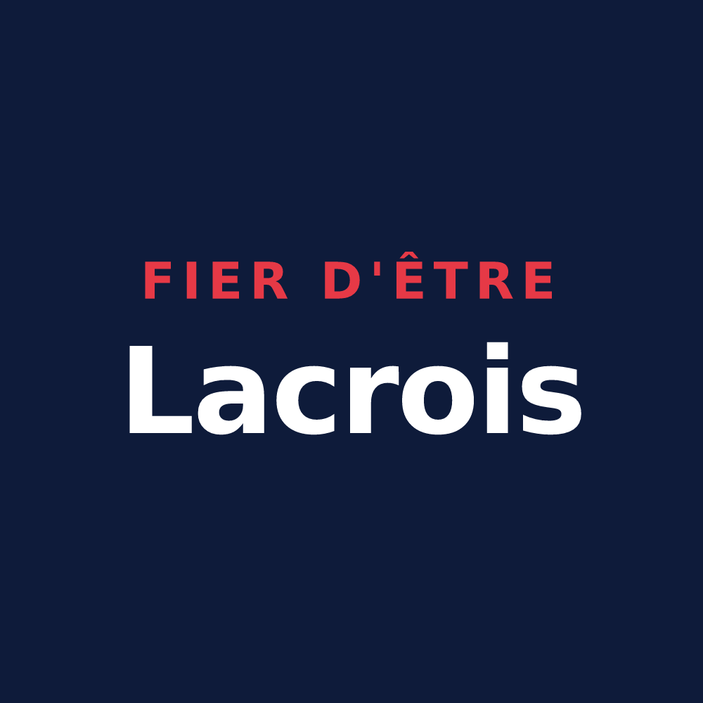 T-shirt « Fier d'être Lacrois » — design pour Lacres
