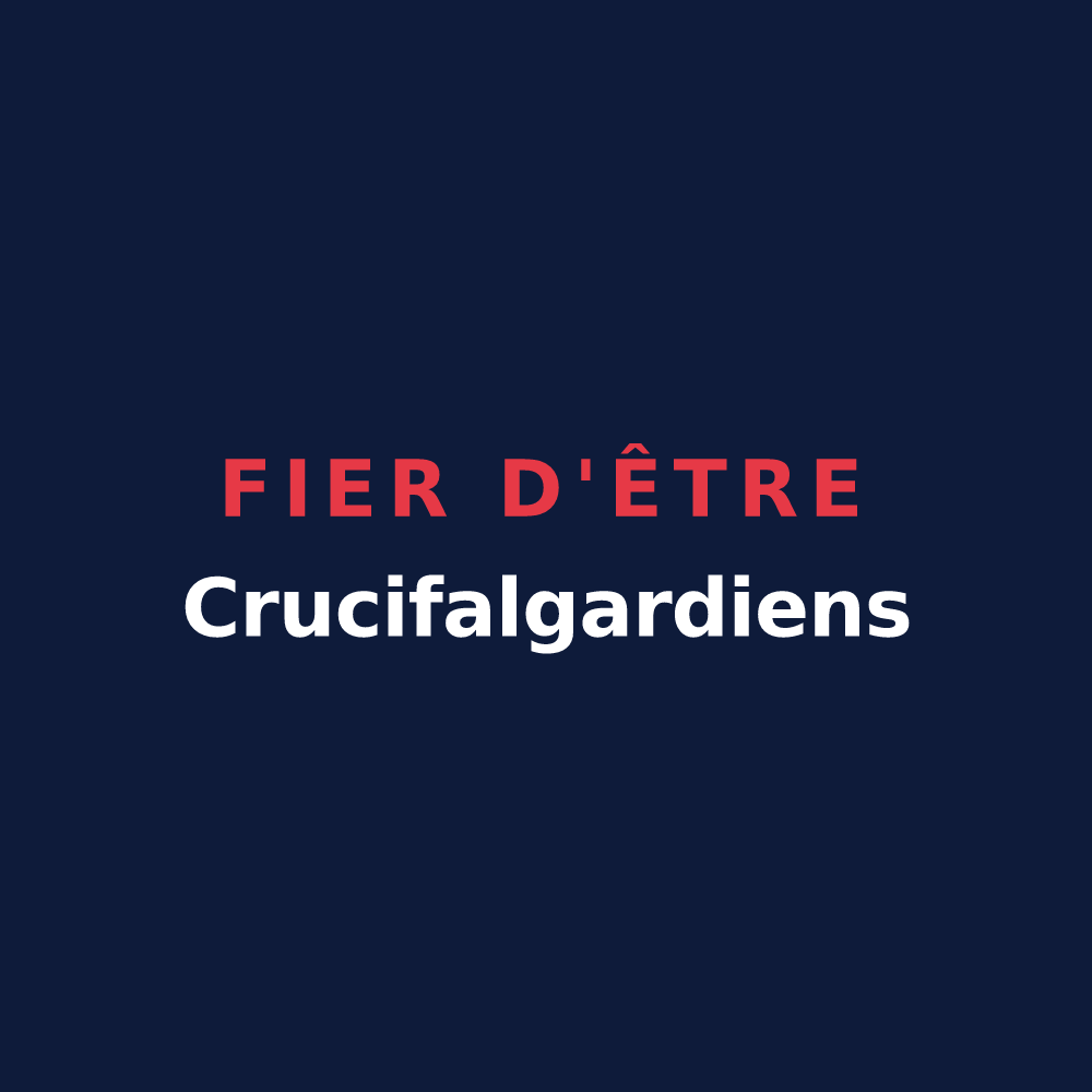 T-shirt « Fier d'être Crucifalgardiens » — design pour Lacroix-Falgarde