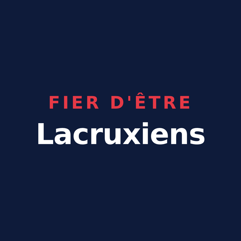T-shirt « Fier d'être Lacruxiens » — design pour Lacroix-sur-Meuse